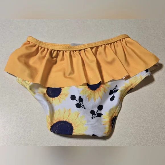 Toddler Girls 24M Swimsuit Cute 2 Piece Tankini Bathing Suit Ruffle Beach Bikini - Picture 6 of 13